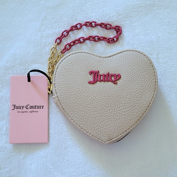 Juicy Couture Handbags - Juicy🍊 Couture "Can't Tame Her" Heart❤ Zip Around Coin🪙 Purse - NWT